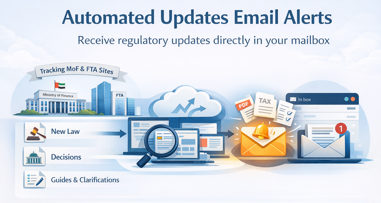 Real time Tax laws update to your email